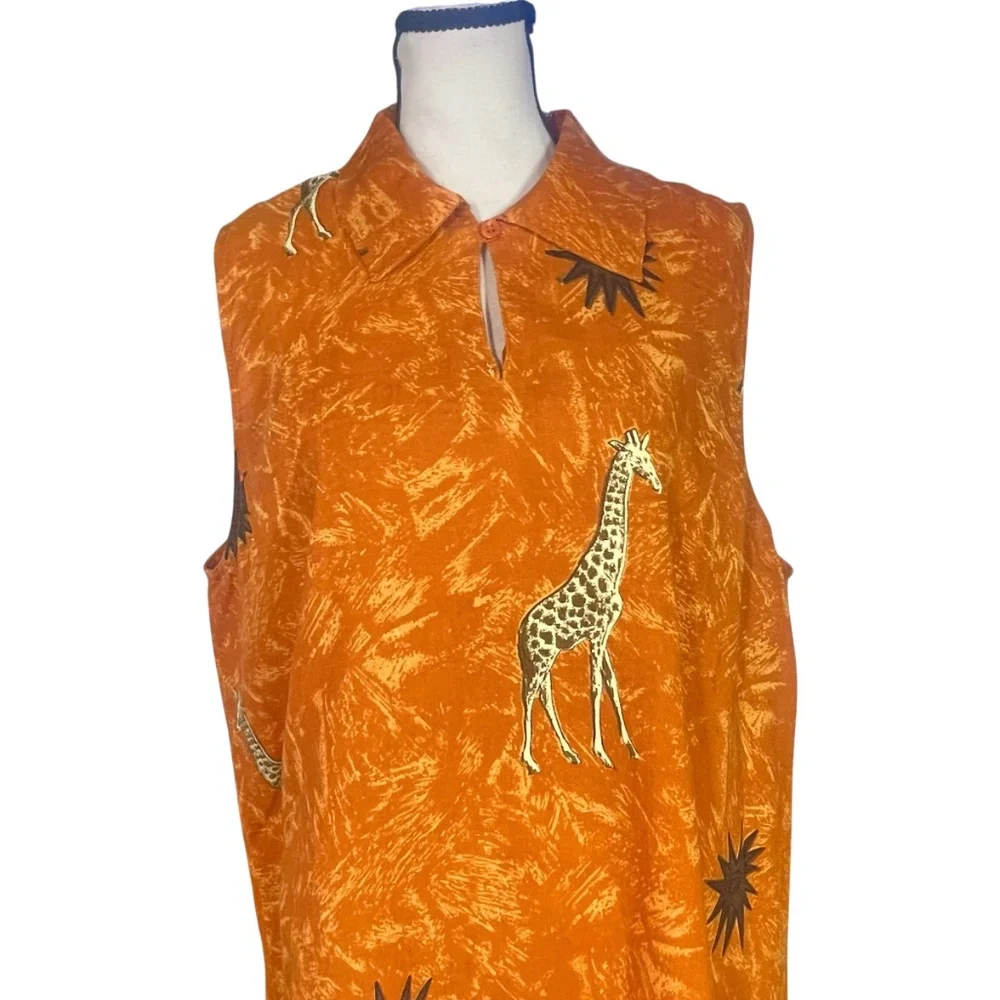 Animal Print Sleeveless Dress - Picture 3 of 4